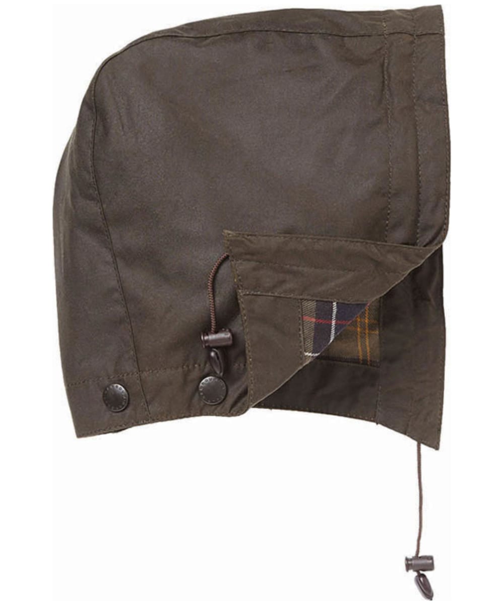 barbour olive hood