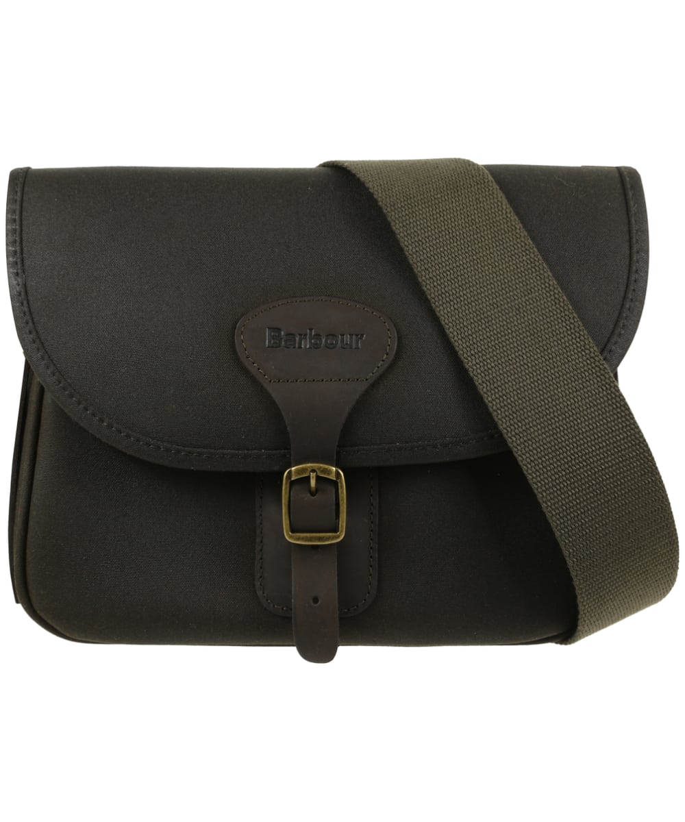Barbour Waxed Cotton and Leather Cartridge Bag