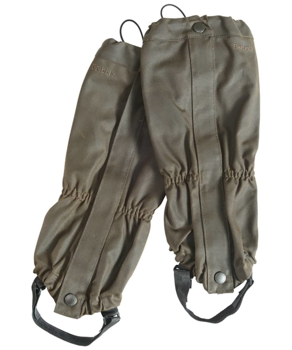 View Barbour Waxed Cotton Gaiters Olive S information