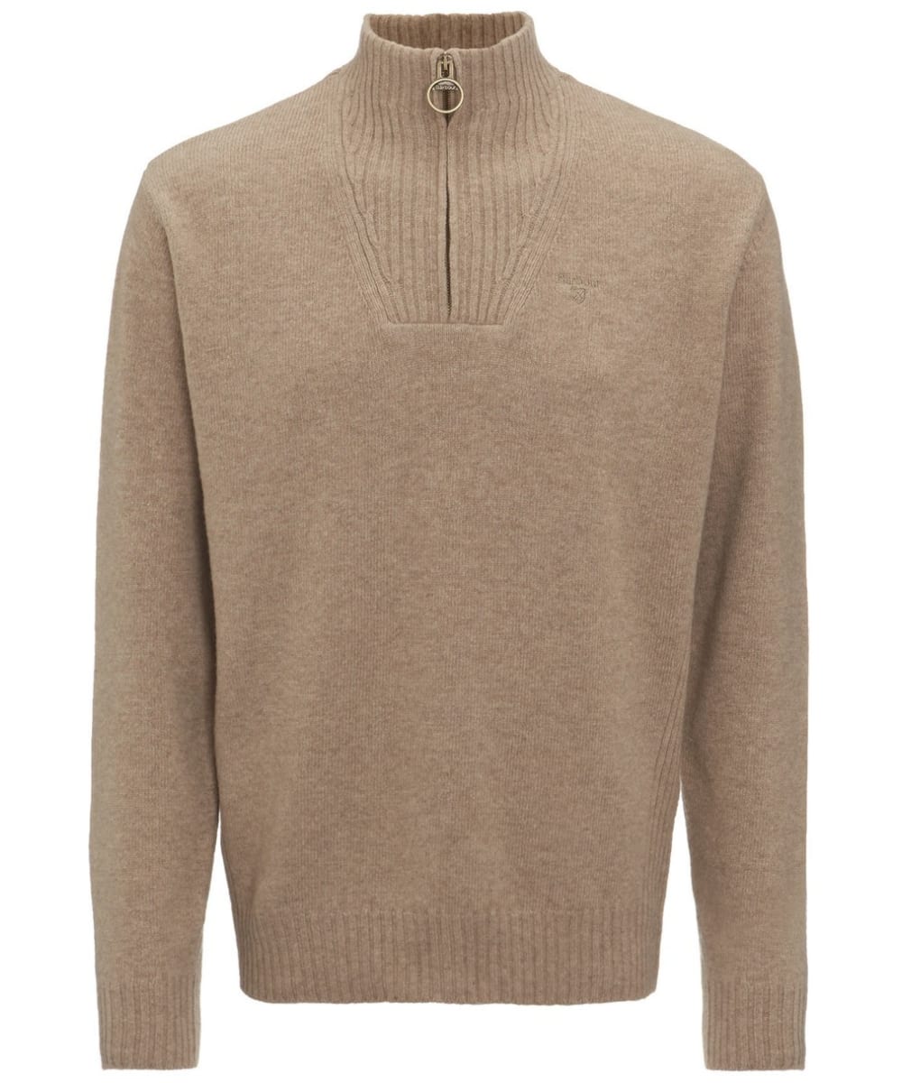 Men's barbour essential 2025 lambswool half zip sweater