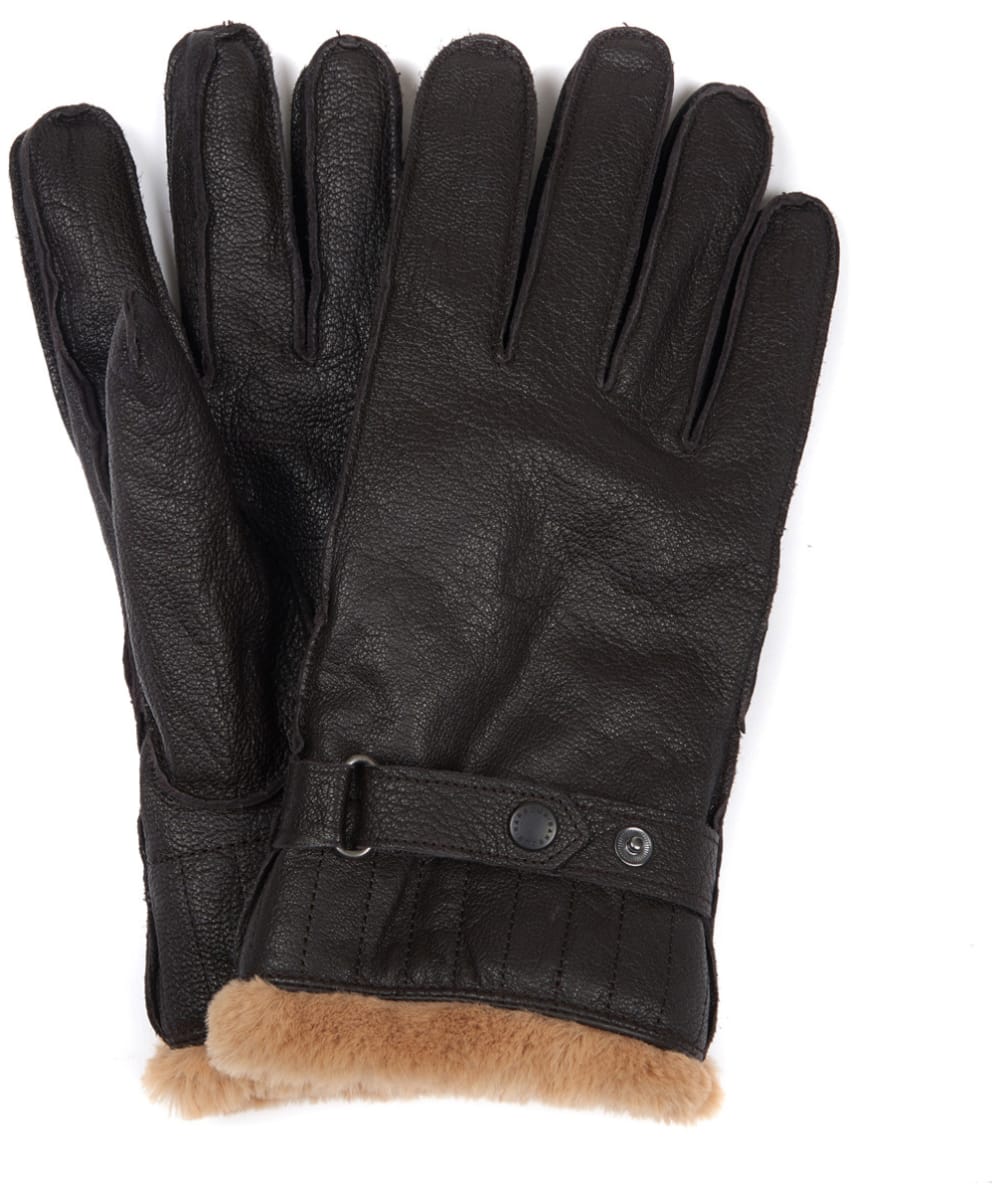 View Mens Barbour Leather Utility Gloves Brown XL information