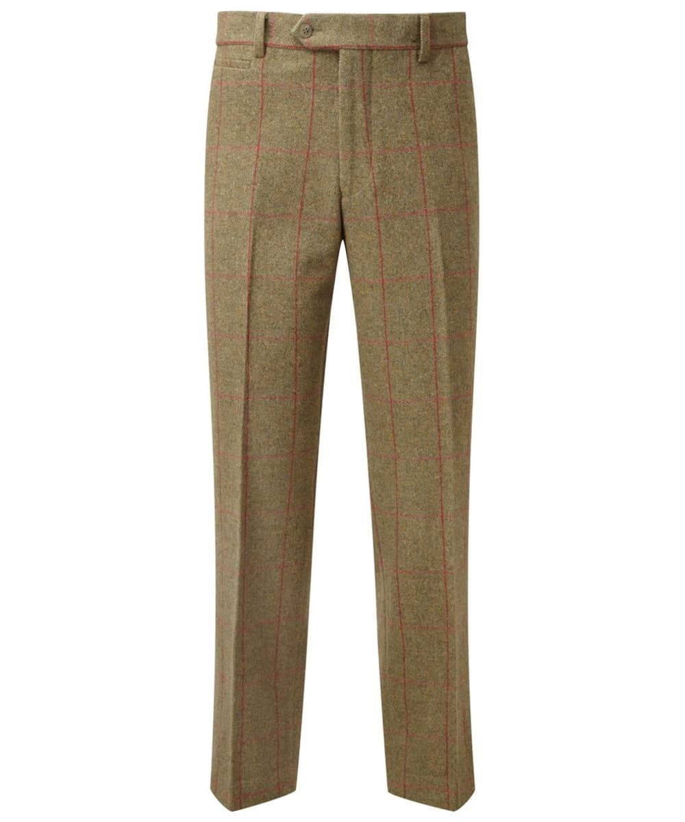 View Mens Alan Paine Combrook Water Repellent Tweed Trousers Sage 40 Reg information