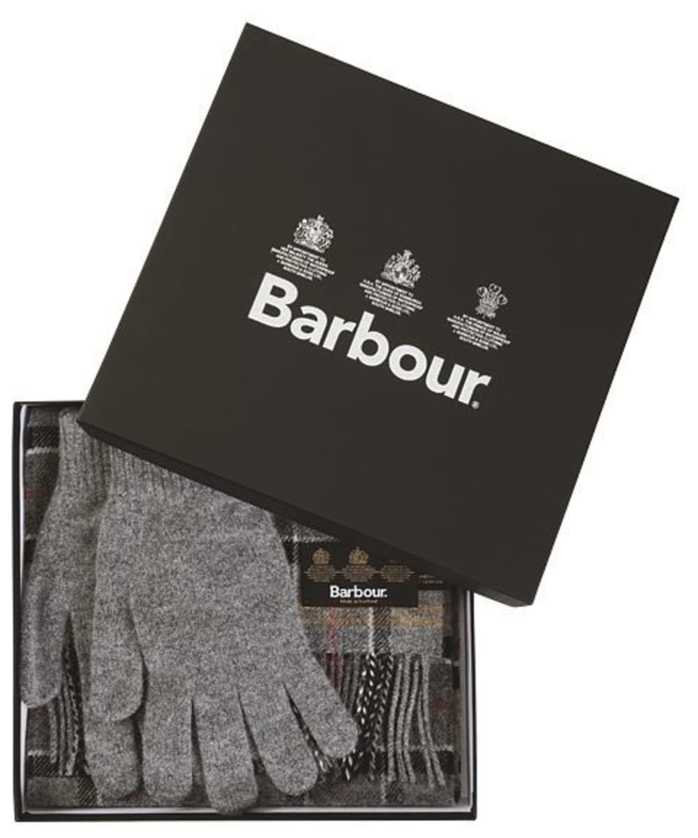 barbour hat and gloves set online -