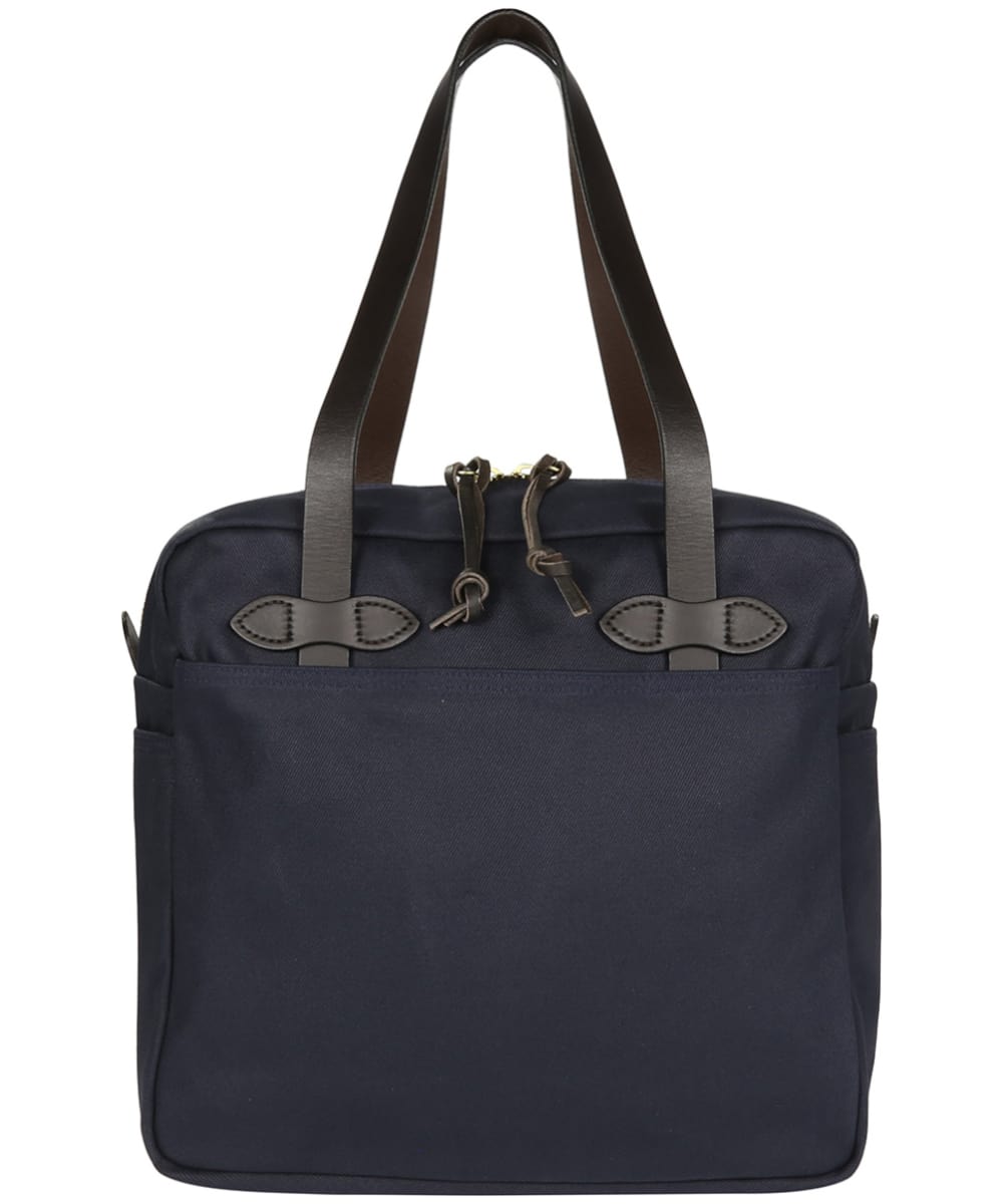 View Filson Zipped Rugged Twill Waterproof Tote Bag Navy One size information