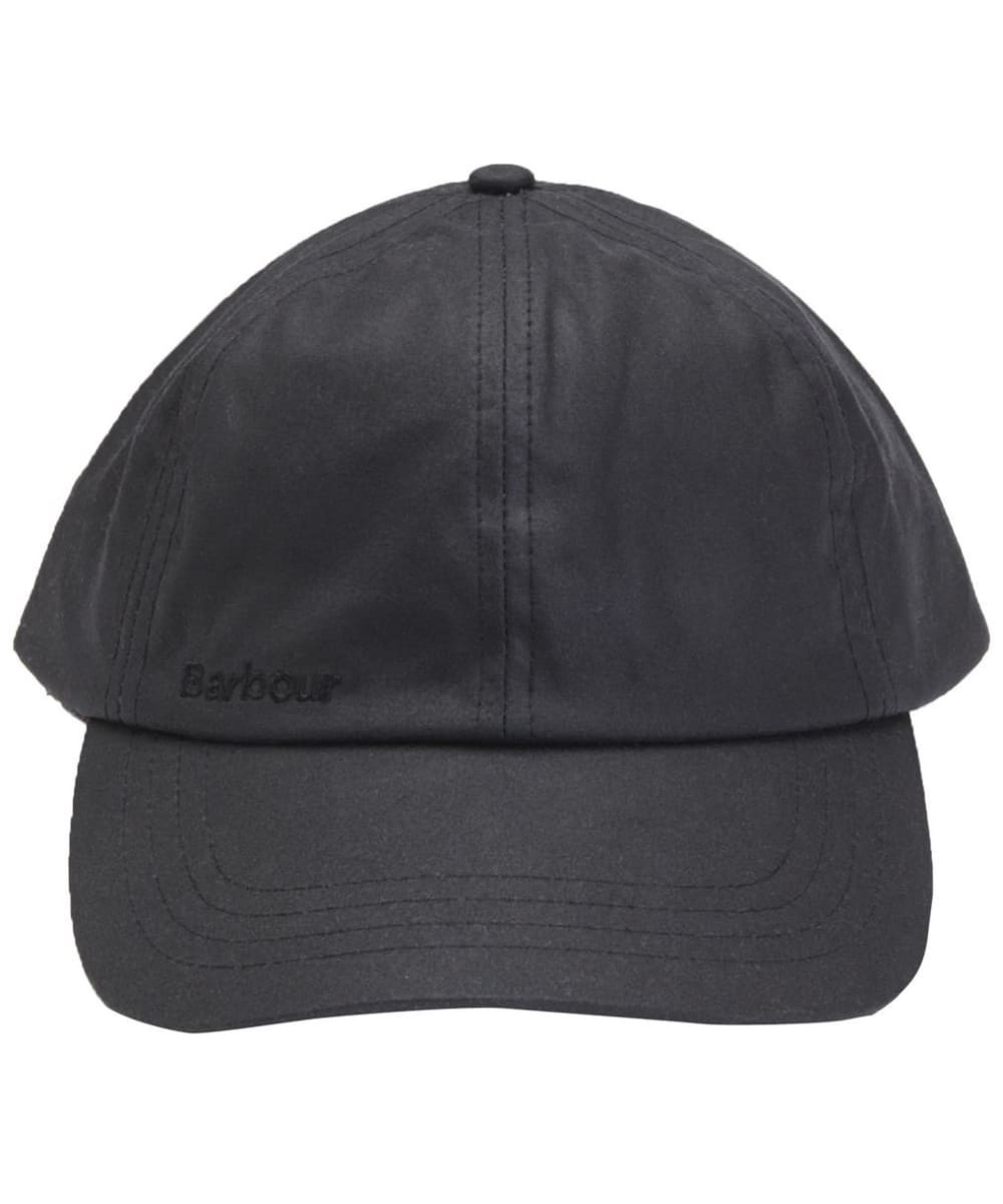View Mens Barbour Waxed Sports Cap Black One size information