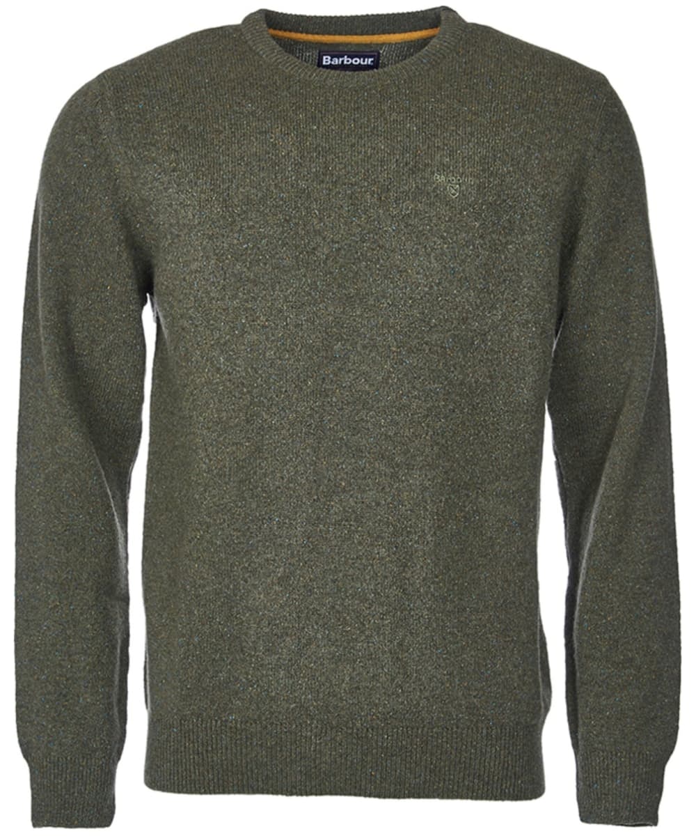 View Mens Barbour Tisbury Crew Neck Sweater Forest UK M information
