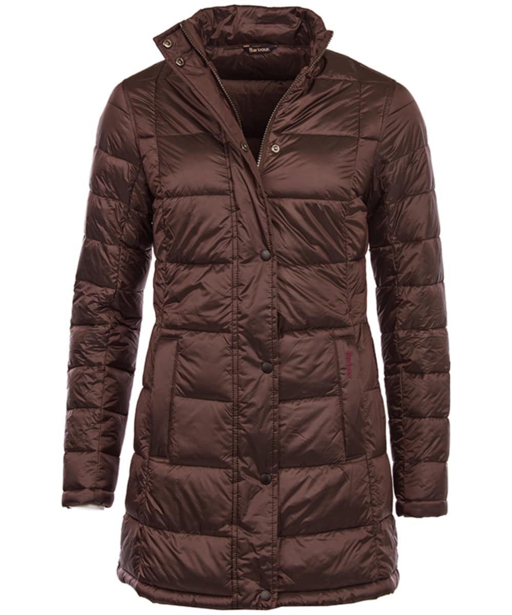 barbour quilted jacket brown