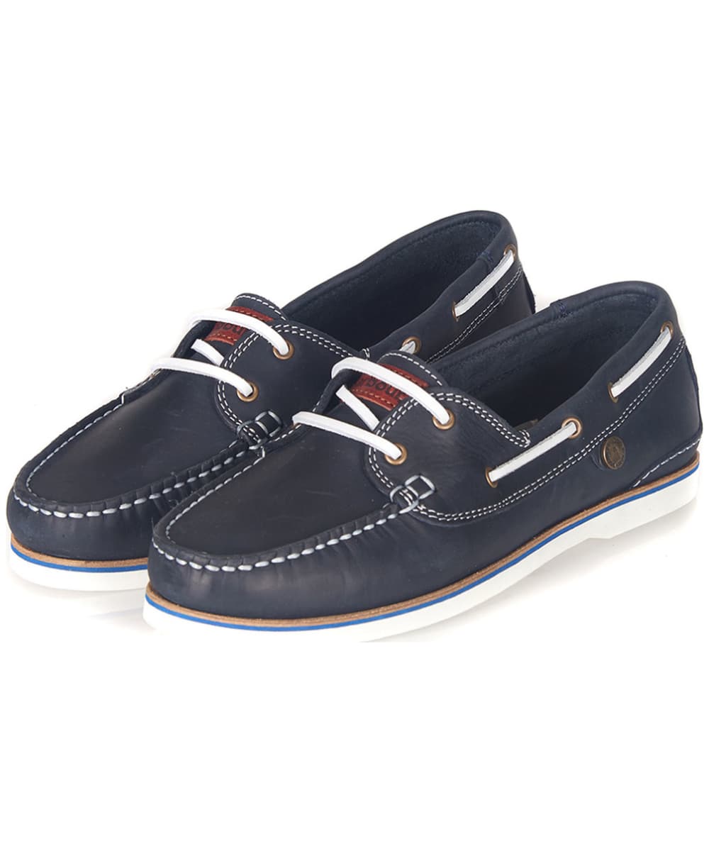 barbour navy boat shoes