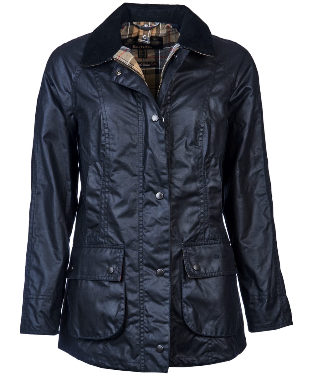 View Womens Barbour Beadnell Wax Jacket Navy UK 14 information