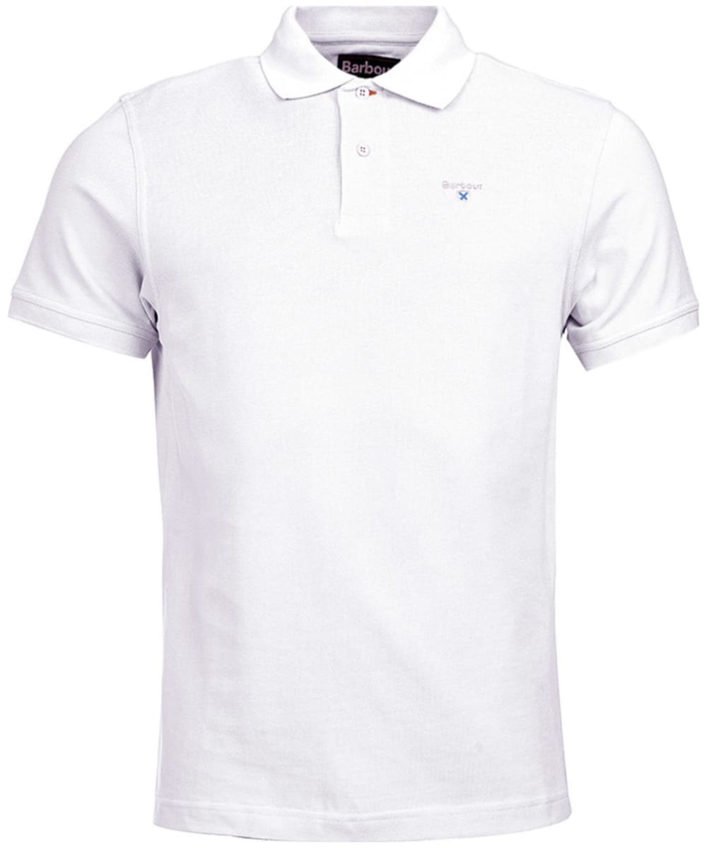 View Mens Barbour Sports Polo 215G White UK XXL information