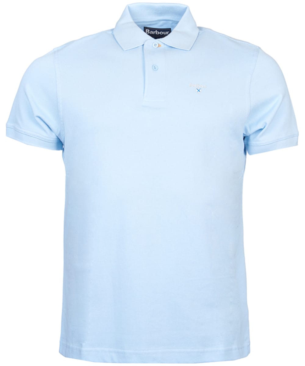 View Mens Barbour Sports Polo 215G Sky UK M information