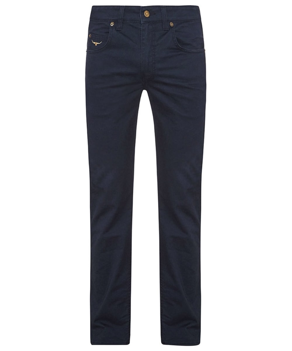 View Mens RM Williams Linesman Stretch Drill Jeans Slim Fit Tapered Leg Navy 40 Reg information