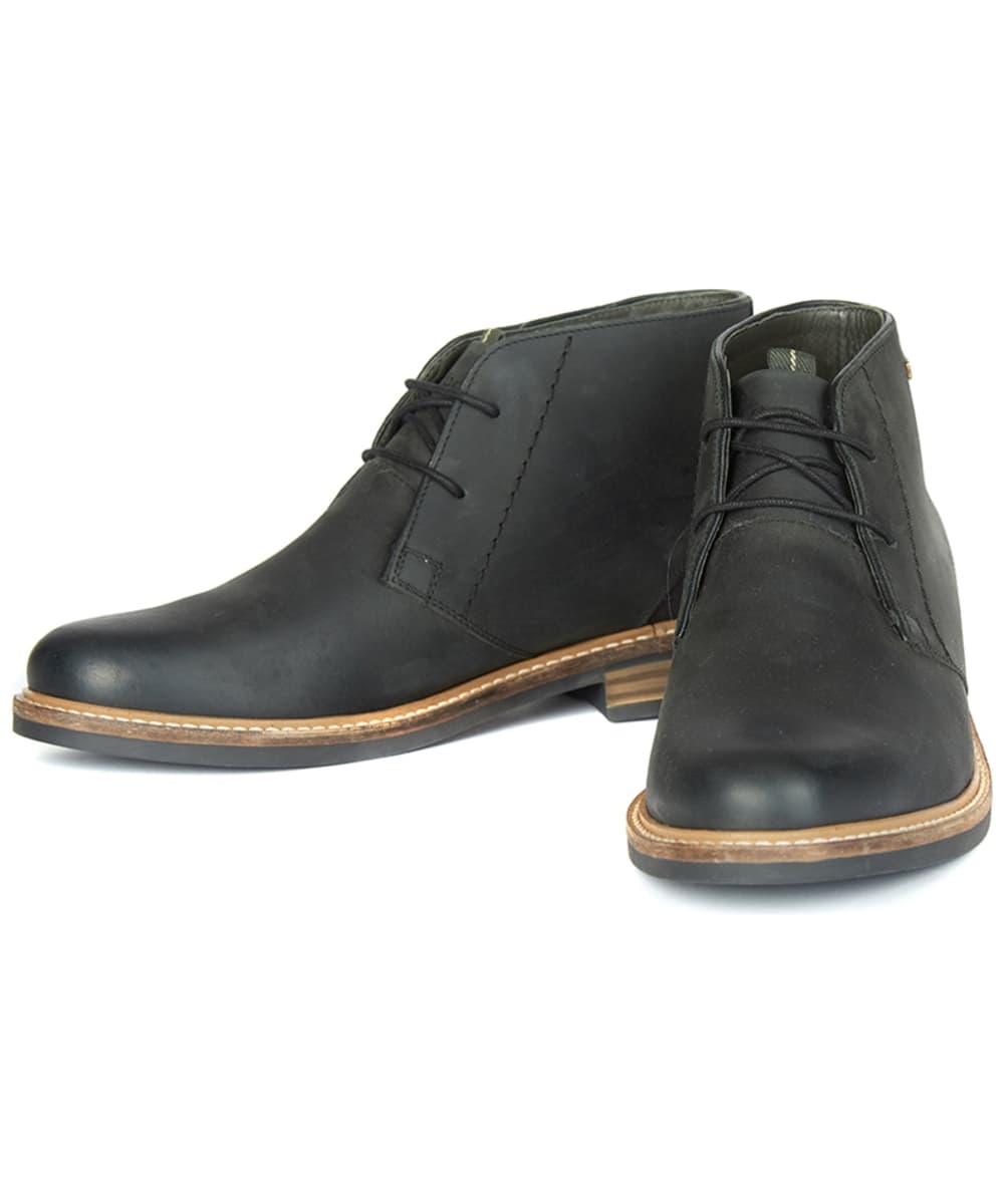 mens black leather chukka boots uk