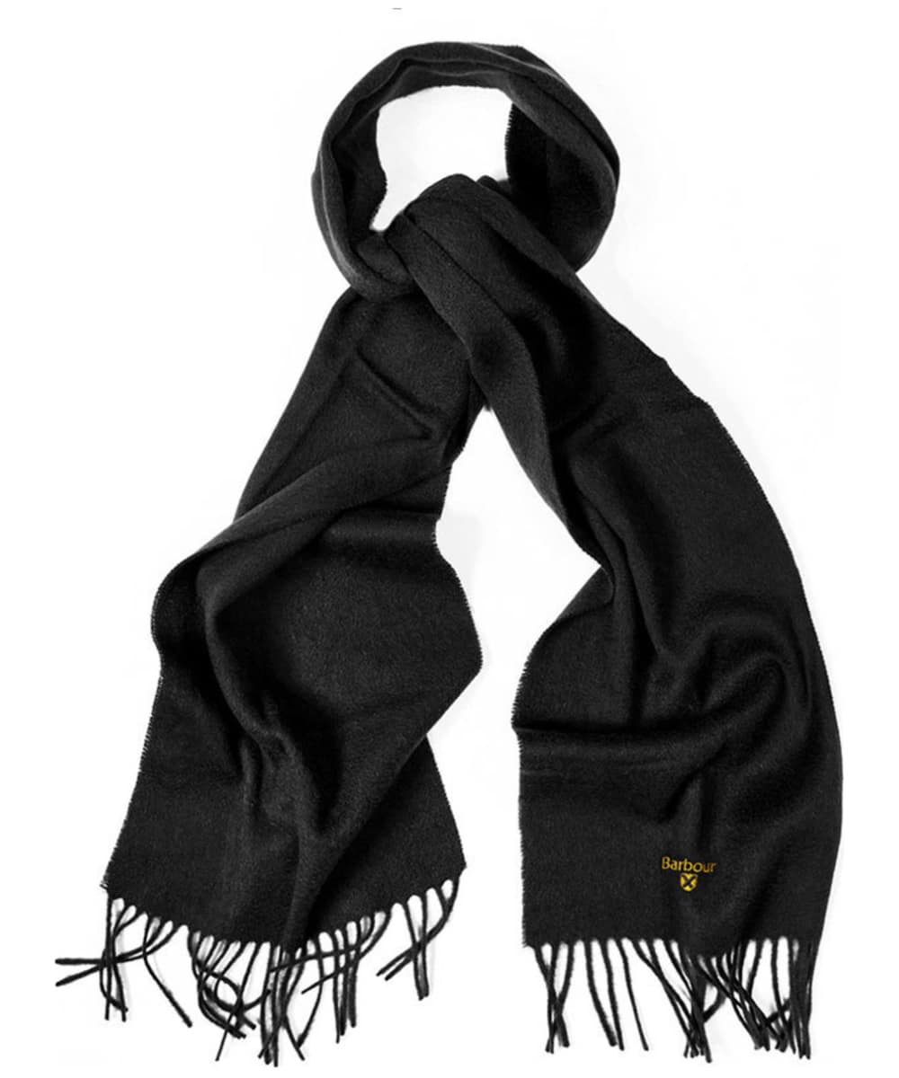 View Barbour Plain Lambswool Scarf Black One size information