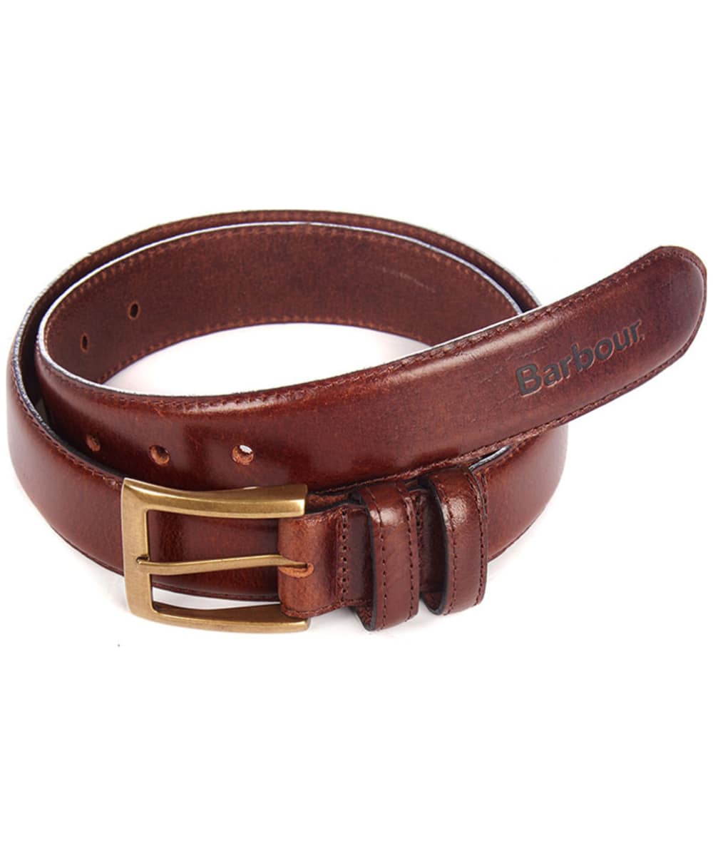 View Mens Barbour Belt With Giftbox Dark Brown L 3642 information