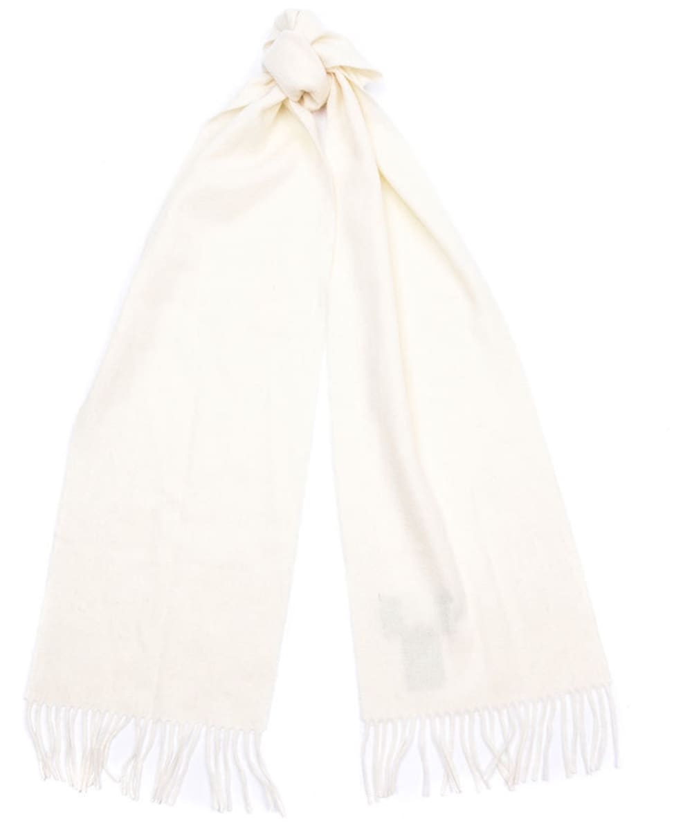 View Womens Barbour Lambswool Woven Scarf Cream One size information