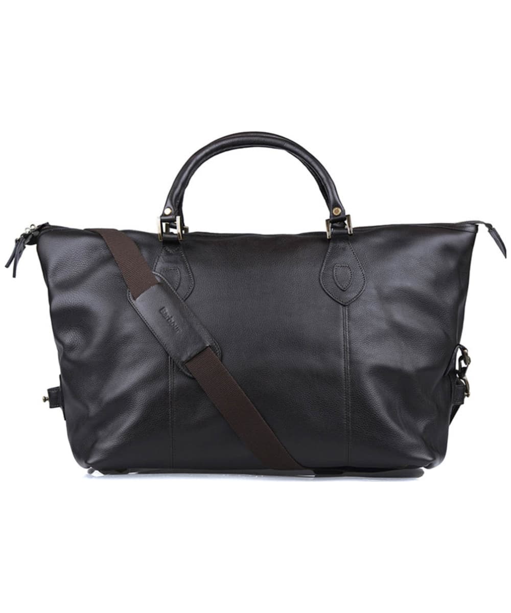 barbour leather duffle bag