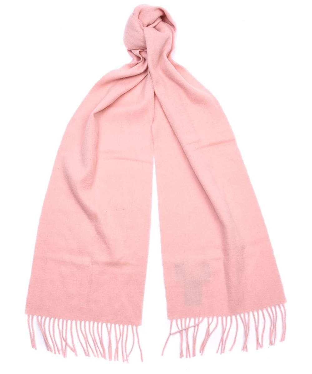 View Womens Barbour Lambswool Woven Scarf Blush Pink One size information
