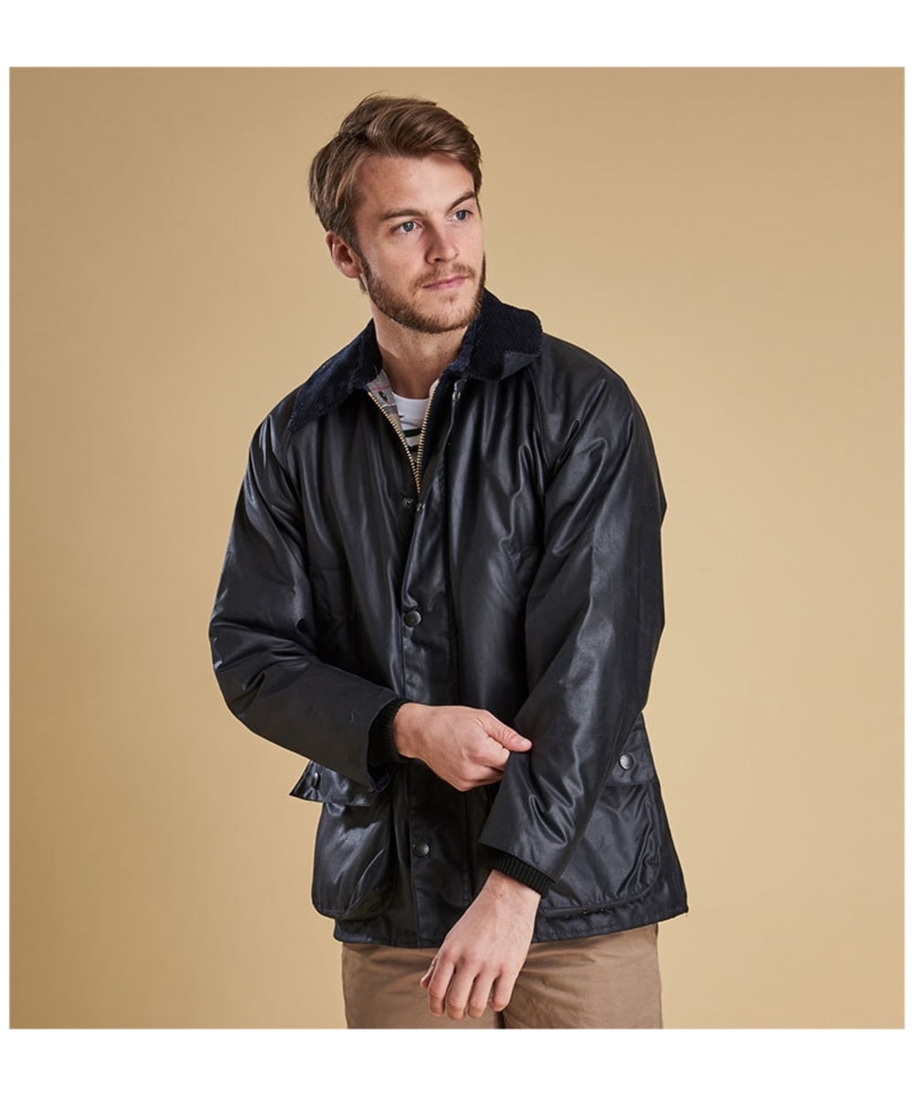 barbour bedale navy
