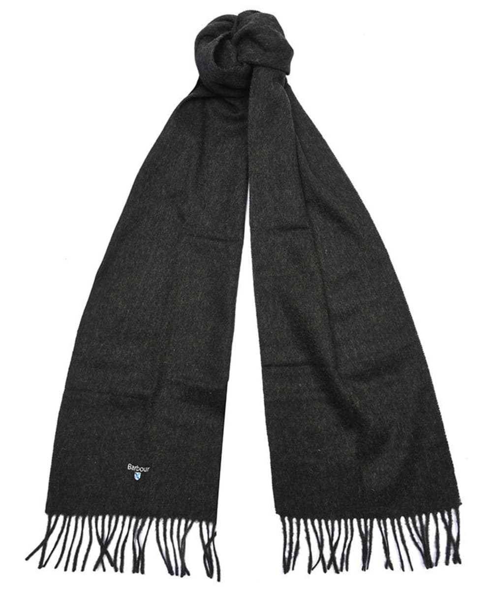 View Barbour Plain Lambswool Scarf Seaweed One size information