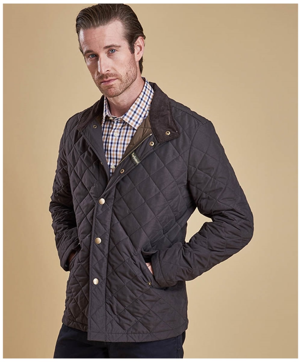 barbour men's shoveler quilted jacket