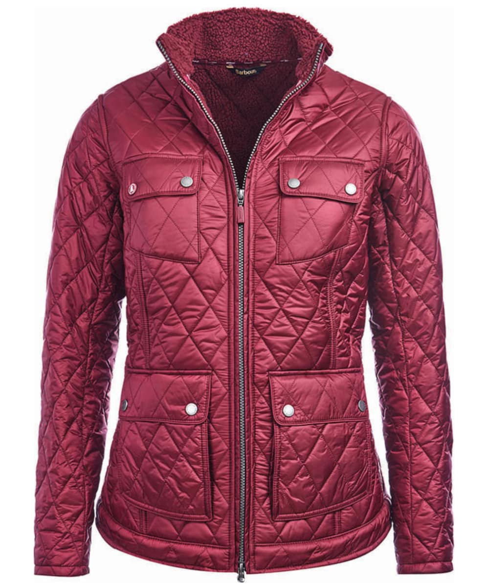 View Womens Barbour Filey Quilt Jacket Carmine UK 20 information