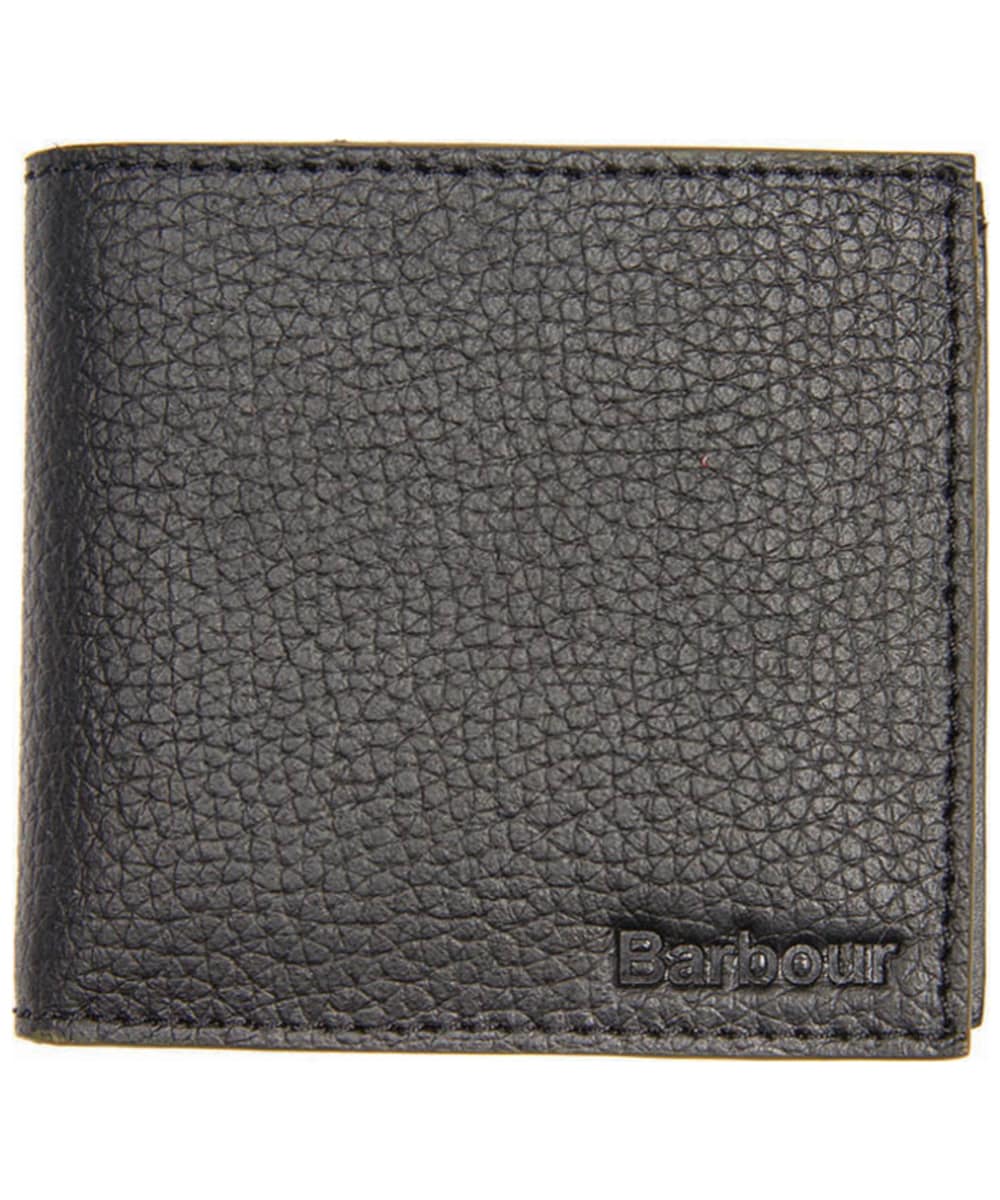 View Mens Barbour Grain Leather Wallet Black One size information