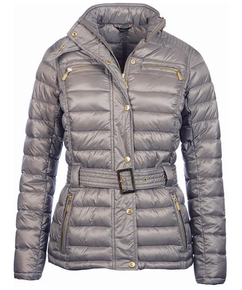 View Womens Barbour International Cadwell Quilted Jacket Taupe UK 18 information