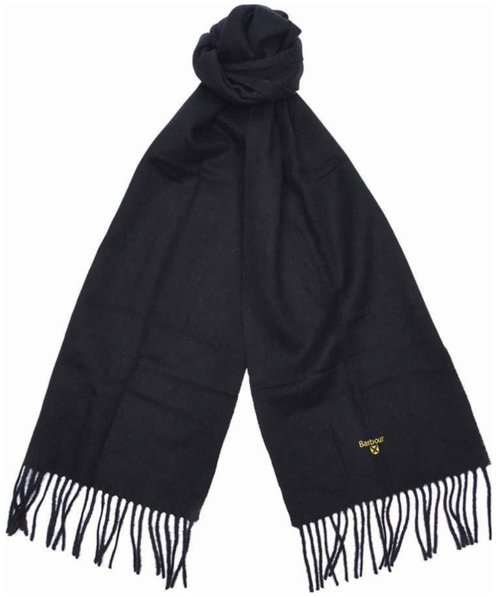 barbour black scarf