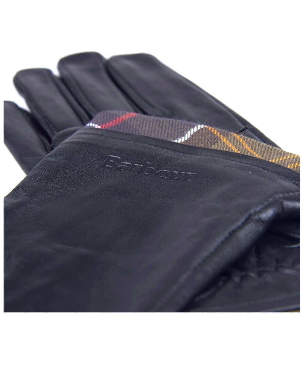 barbour fur trimmed leather gloves