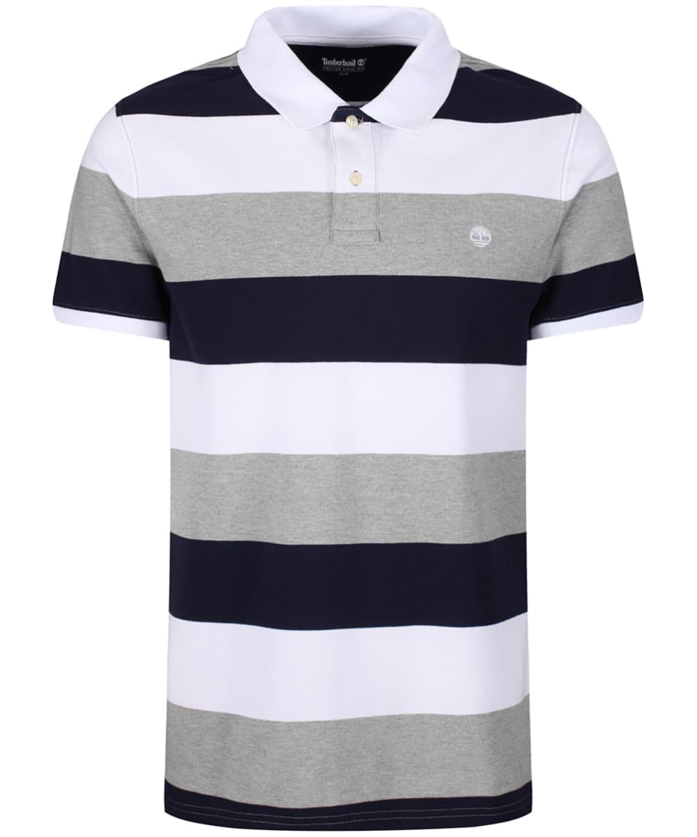 Men’s Timberland Millers River Pique Wide Stripe Polo Shirt