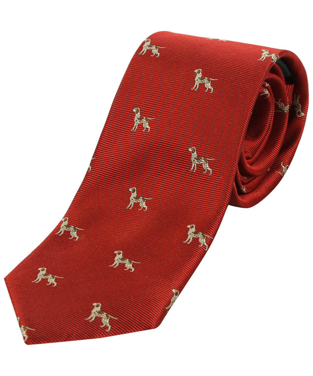 View Mens Soprano Hounds Silk Tie Red One size information
