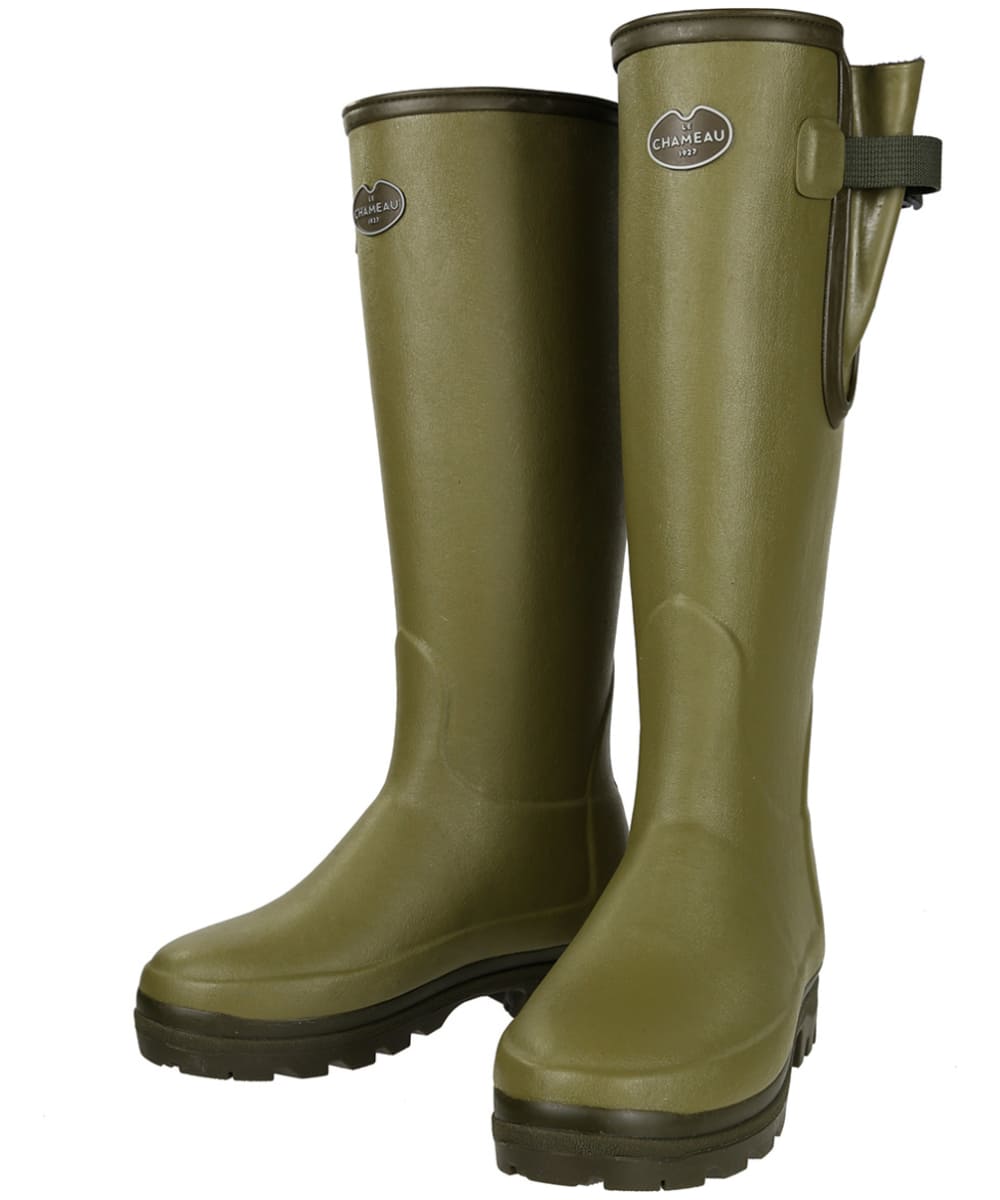 Women's Le Chameau Vierzonord Neoprene Lined Tall Wellington Boots