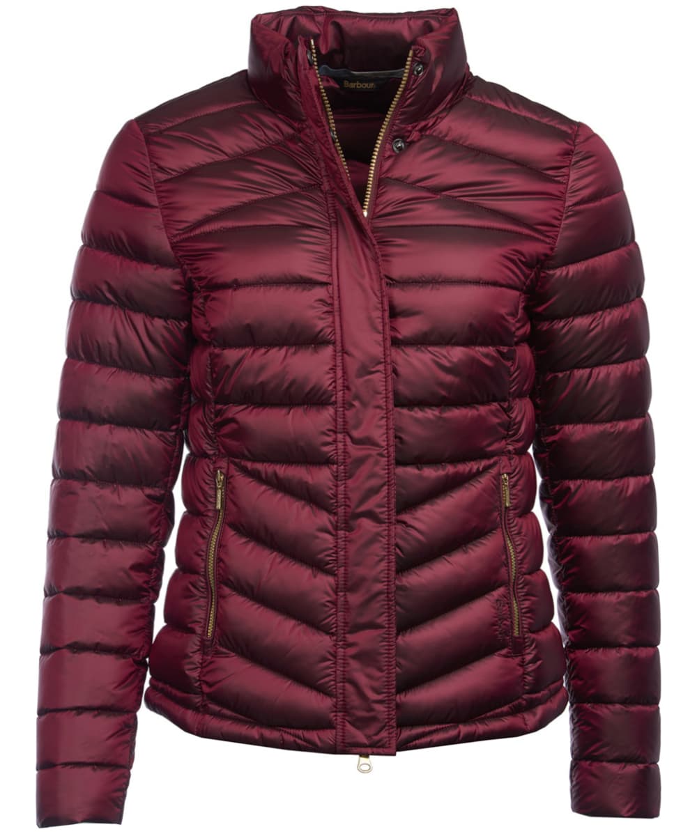 barbour burgundy quilted jacket