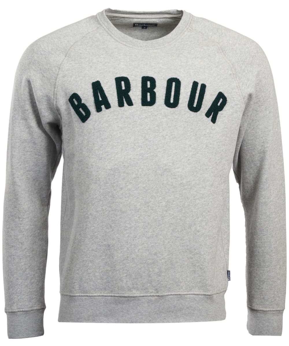 View Mens Barbour Prep Logo Crew Sweater Grey Marl UK L information