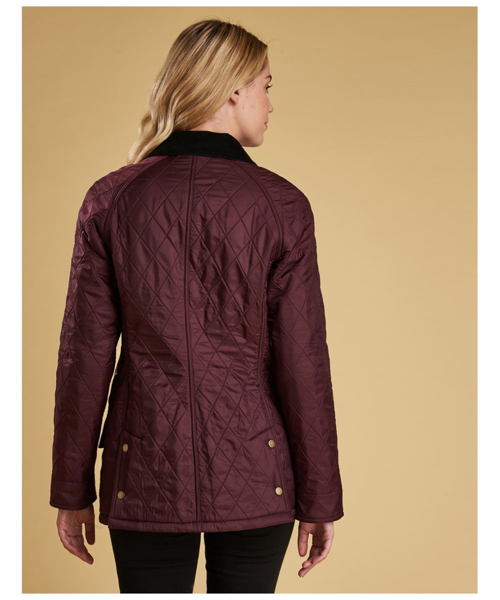 aubergine barbour jacket