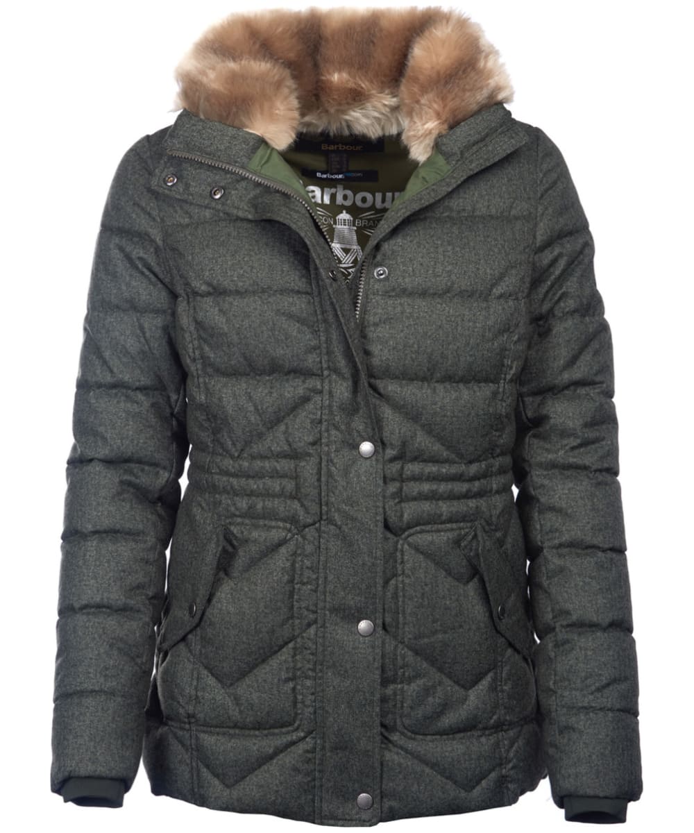 barbour long quilted coat