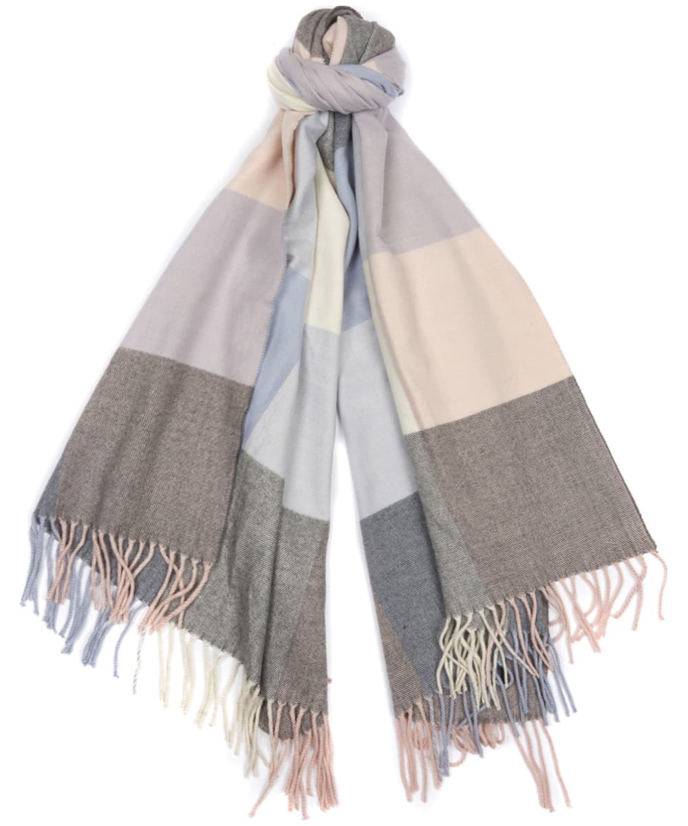 barbour pastel check scarf