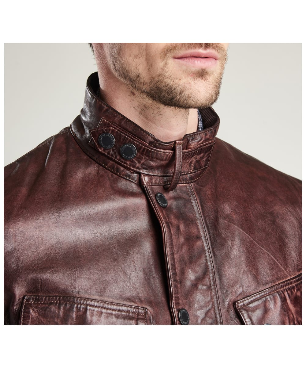 Men's Barbour International John Leather Jacket