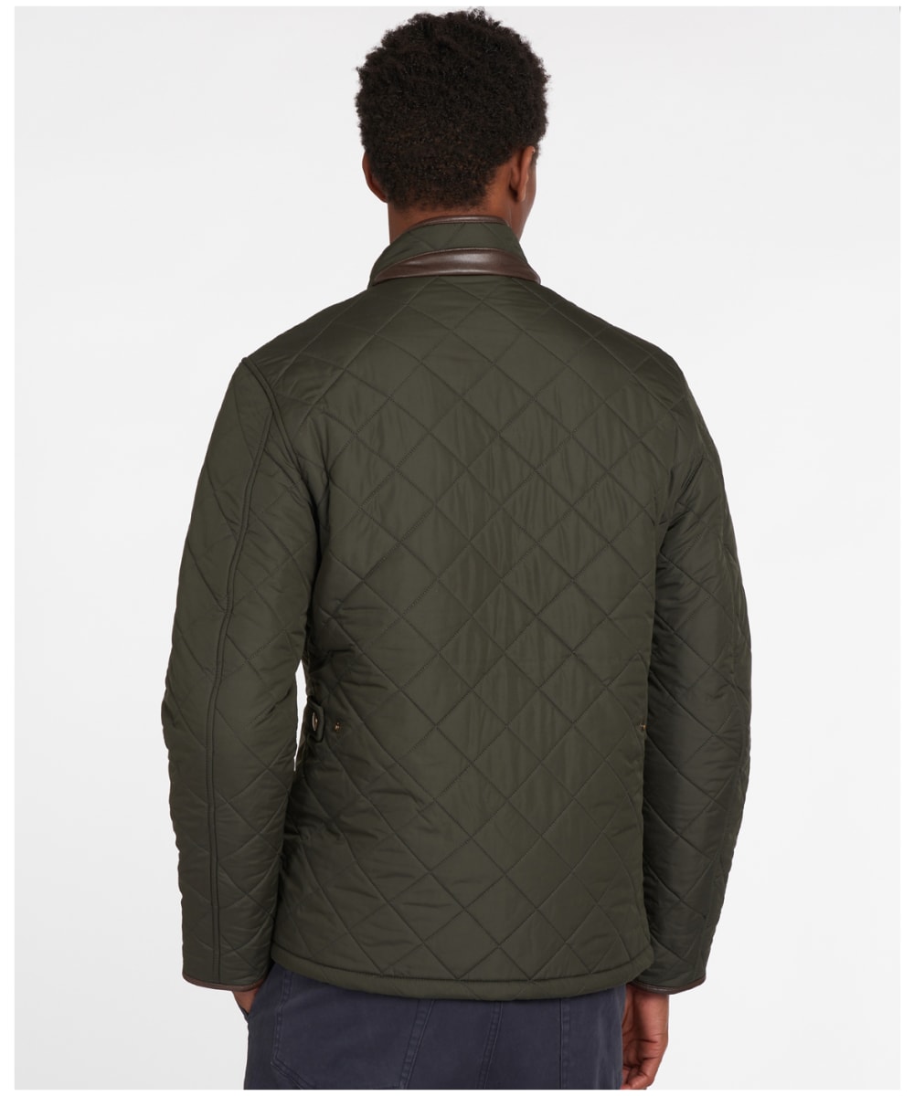 barbour powell quilted jacket blue