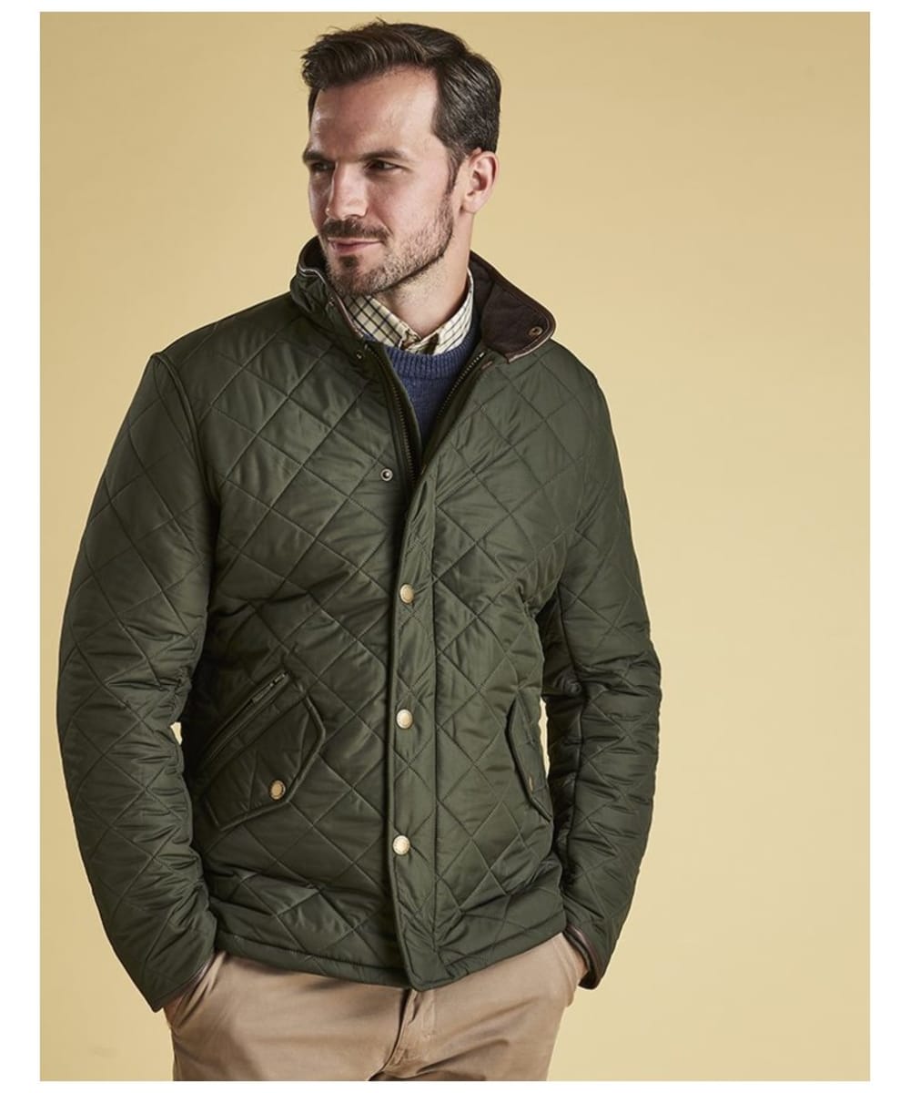 barbour quilted mens