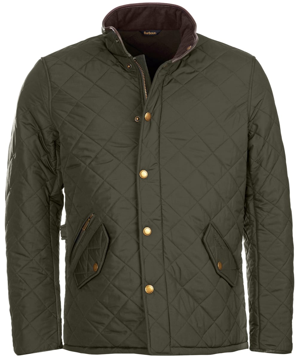 barbour powell quilted jacket sage