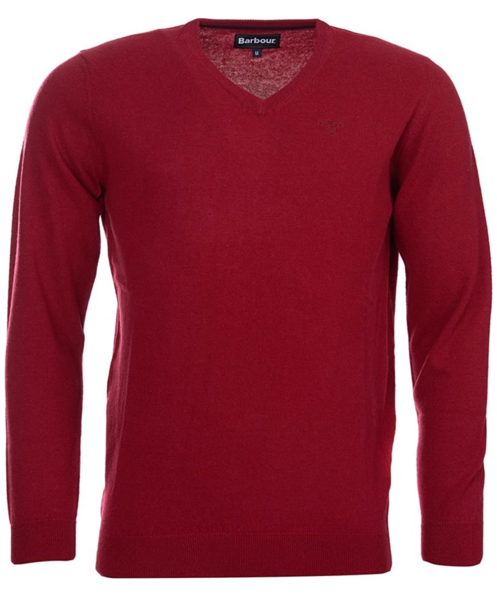 Men's Barbour Essential Lambswool V Neck Sweater