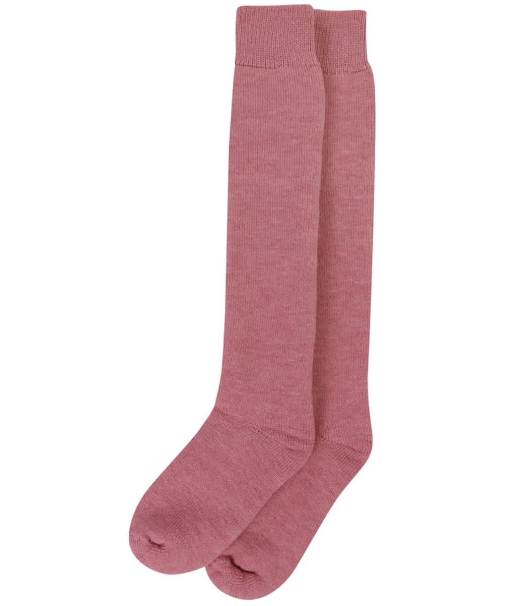 View Womens Barbour Knee Length Wellington Socks Rose Pink M 35 UK information