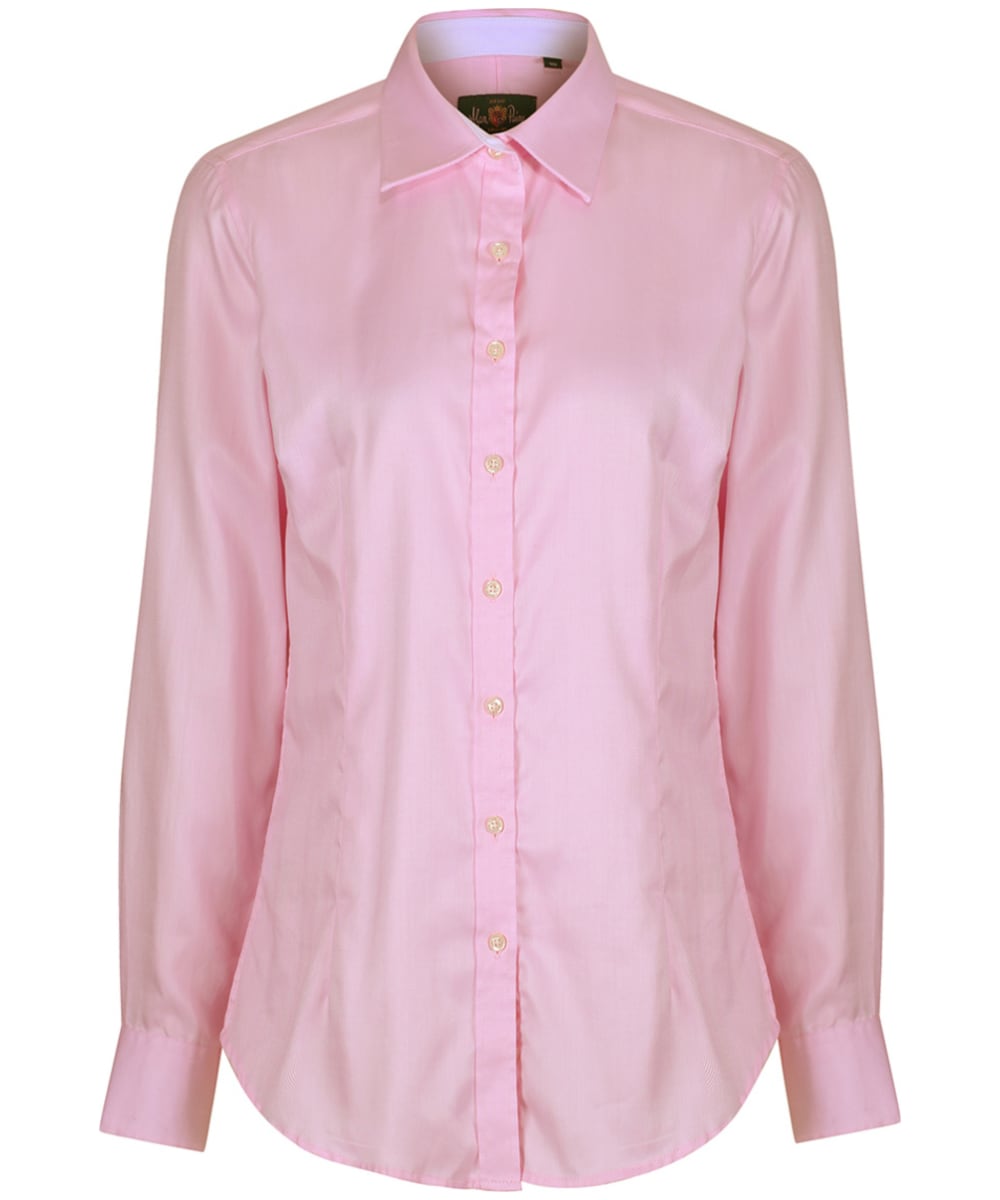 View Womens Alan Paine Bromford Classic Fit Cotton Shirt Pink UK 12 information