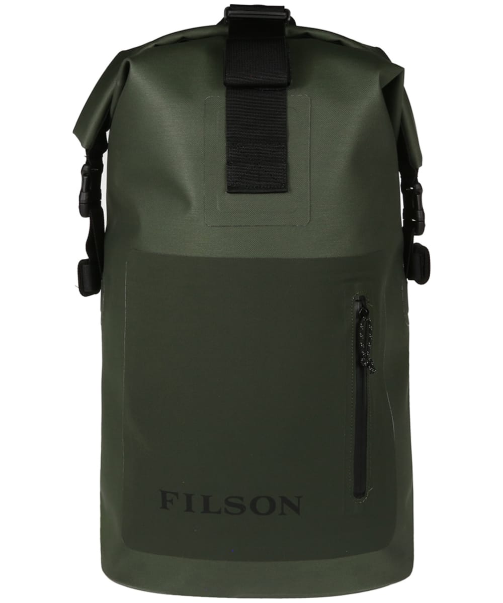 View Filson Waterproof Adjustable Dry Roll Top Backpack Green 28L information