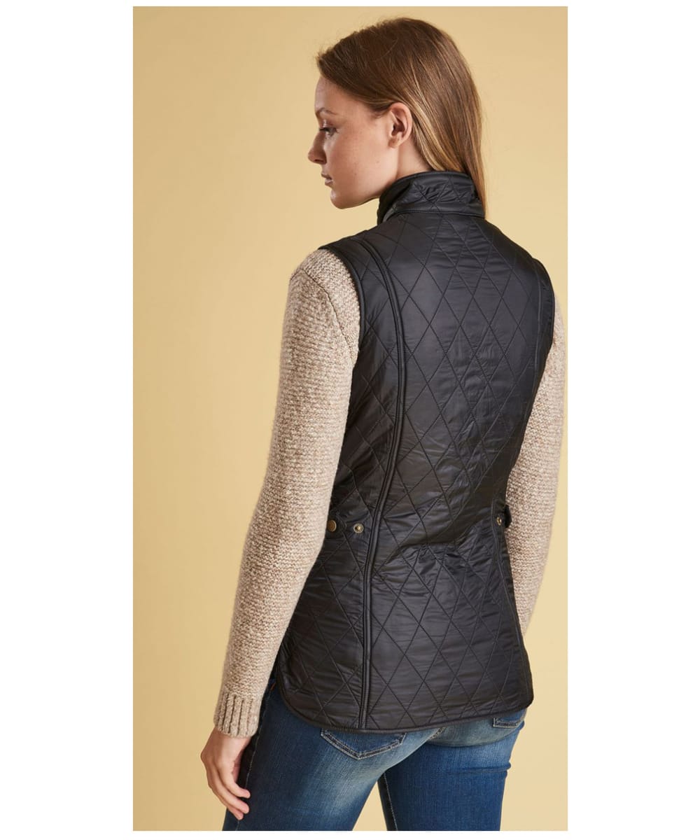 barbour black womens gilet