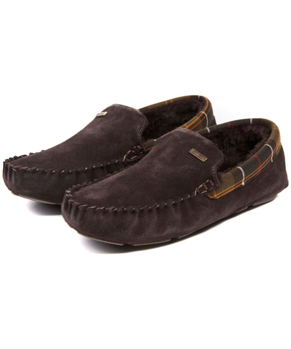 View Mens Barbour Monty House Suede Slippers Brown UK 6 information