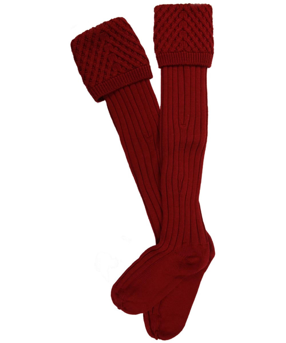 View Pennine Chelsea Merino Wool Socks Deep Red S 35 UK information