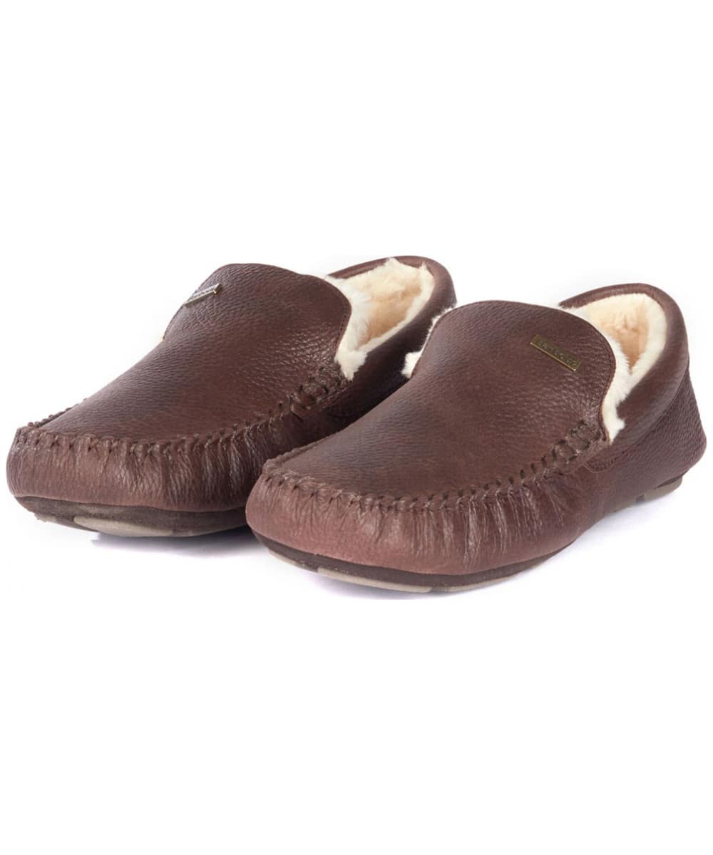barbour monty leather slippers Online 